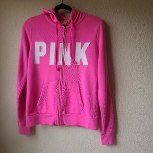 Victoria's Secret Pink Zip-Up Hoodie Women's Size S
